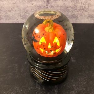Halloween Pumpkin Bat Water Globe